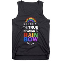 Dr. Jebra Faushay Lgbtqia+ The True Meaning Of The Rain Bow Tank Top