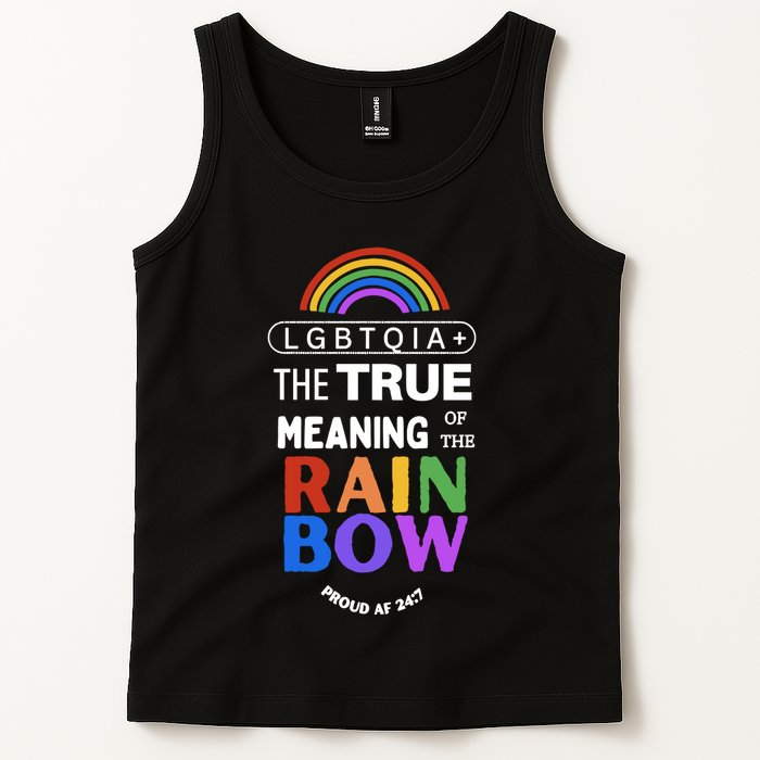 Dr. Jebra Faushay Lgbtqia+ The True Meaning Of The Rain Bow Tank Top