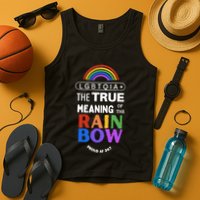 Dr. Jebra Faushay Lgbtqia+ The True Meaning Of The Rain Bow Tank Top