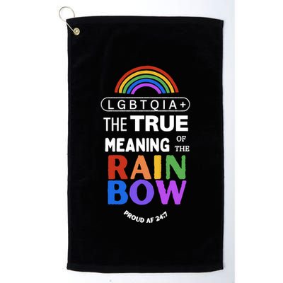 Dr. Jebra Faushay Lgbtqia+ The True Meaning Of The Rain Bow Golf Towel