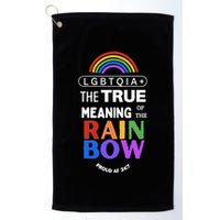 Dr. Jebra Faushay Lgbtqia+ The True Meaning Of The Rain Bow Golf Towel
