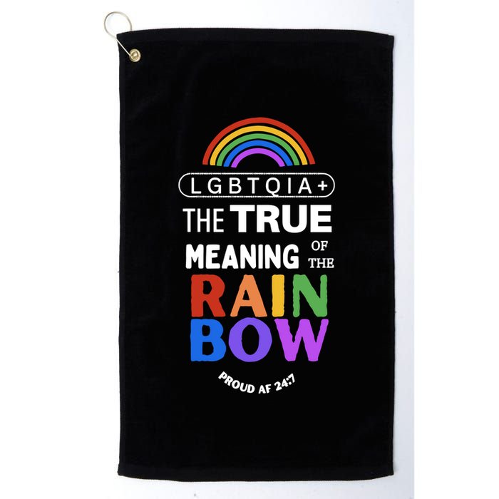 Dr. Jebra Faushay Lgbtqia+ The True Meaning Of The Rain Bow Golf Towel