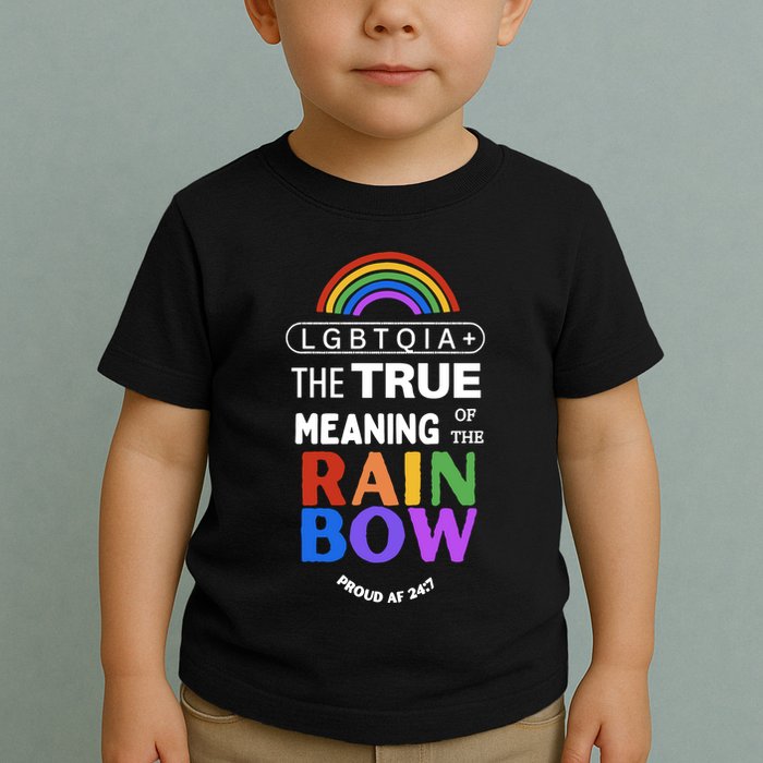 Dr. Jebra Faushay Lgbtqia+ The True Meaning Of The Rain Bow Toddler T-Shirt