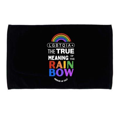 Dr. Jebra Faushay Lgbtqia+ The True Meaning Of The Rain Bow Microfiber Hand Towel