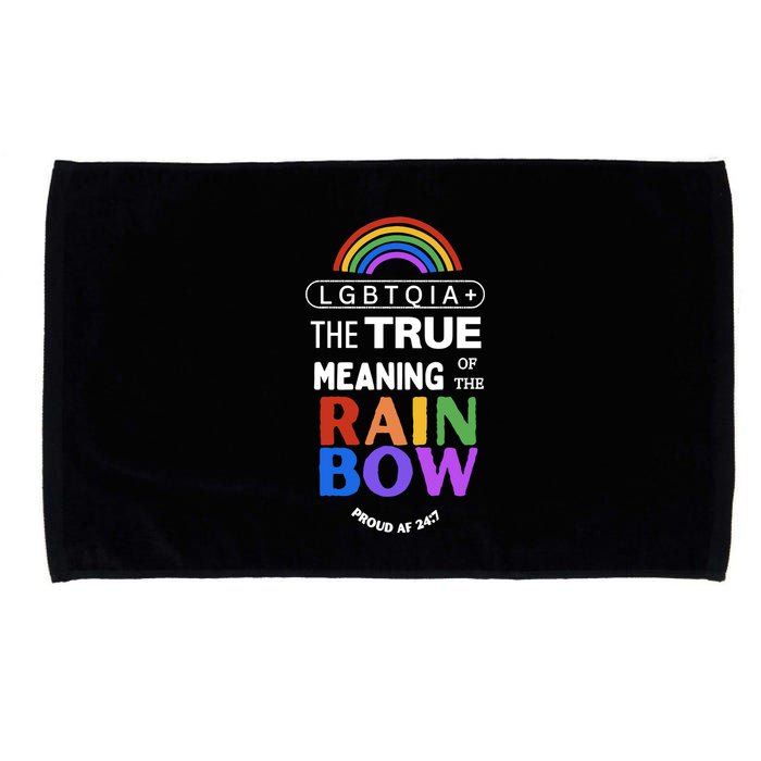Dr. Jebra Faushay Lgbtqia+ The True Meaning Of The Rain Bow Microfiber Hand Towel