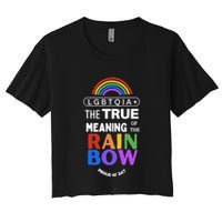 Dr. Jebra Faushay Lgbtqia+ The True Meaning Of The Rain Bow Crop Top