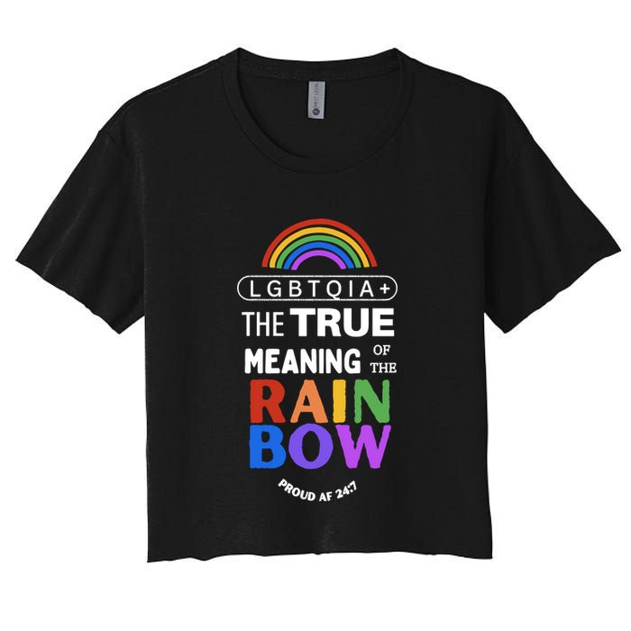 Dr. Jebra Faushay Lgbtqia+ The True Meaning Of The Rain Bow Crop Top