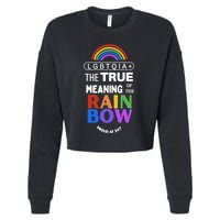 Dr. Jebra Faushay Lgbtqia+ The True Meaning Of The Rain Bow Cropped Pullover Crew