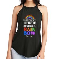 Dr. Jebra Faushay Lgbtqia+ The True Meaning Of The Rain Bow Women's Perfect Tri Rocker Tank