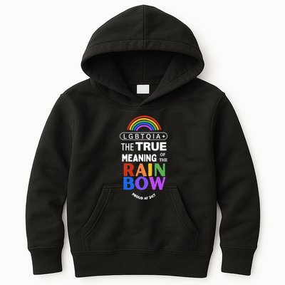 Dr. Jebra Faushay Lgbtqia+ The True Meaning Of The Rain Bow Kids Hoodie