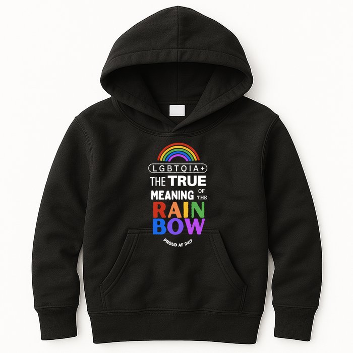 Dr. Jebra Faushay Lgbtqia+ The True Meaning Of The Rain Bow Kids Hoodie