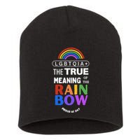 Dr. Jebra Faushay Lgbtqia+ The True Meaning Of The Rain Bow Short Acrylic Beanie