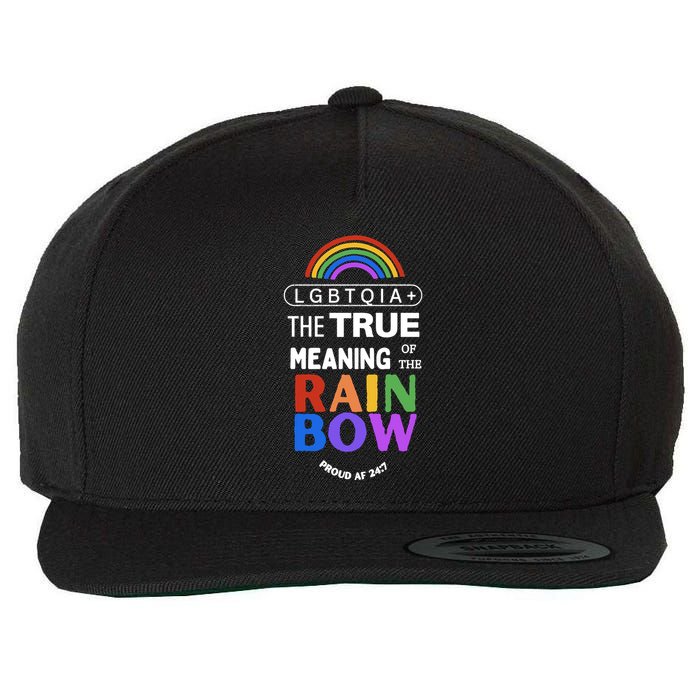 Dr. Jebra Faushay Lgbtqia+ The True Meaning Of The Rain Bow Wool Snapback Cap