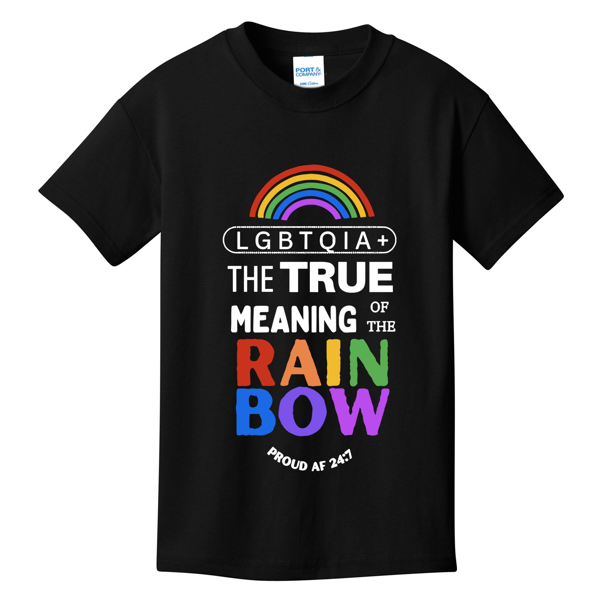 Dr. Jebra Faushay Lgbtqia+ The True Meaning Of The Rain Bow Kids T-Shirt