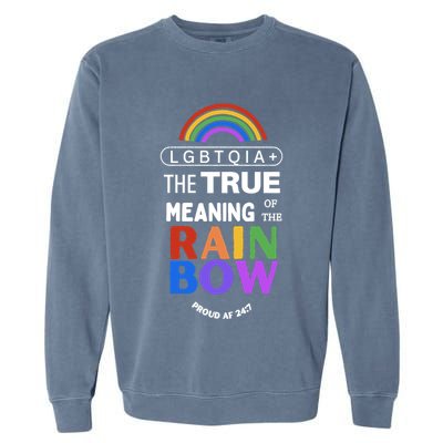 Dr. Jebra Faushay Lgbtqia+ The True Meaning Of The Rain Bow Garment-Dyed Sweatshirt