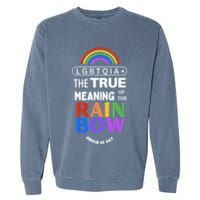 Dr. Jebra Faushay Lgbtqia+ The True Meaning Of The Rain Bow Garment-Dyed Sweatshirt