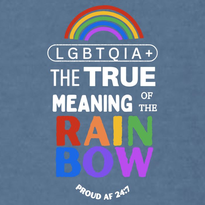 Dr. Jebra Faushay Lgbtqia+ The True Meaning Of The Rain Bow Garment-Dyed Sweatshirt