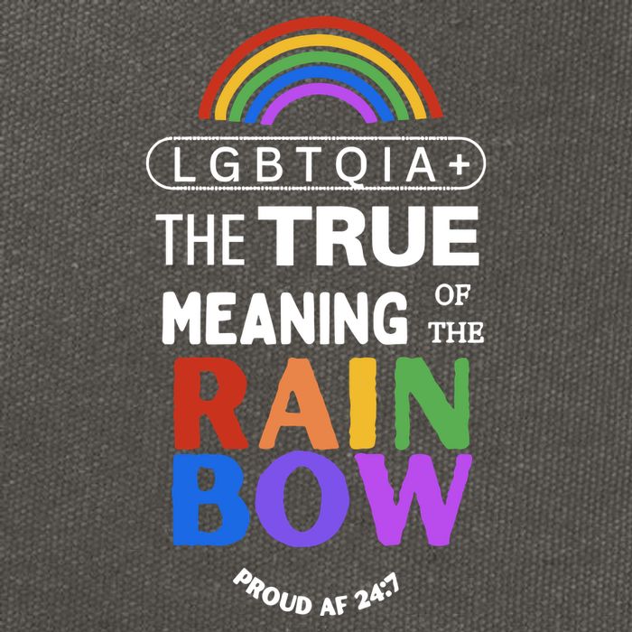Dr. Jebra Faushay Lgbtqia+ The True Meaning Of The Rain Bow Cotton Canvas Backpack