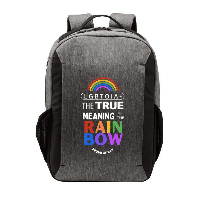 Dr. Jebra Faushay Lgbtqia+ The True Meaning Of The Rain Bow Vector Backpack