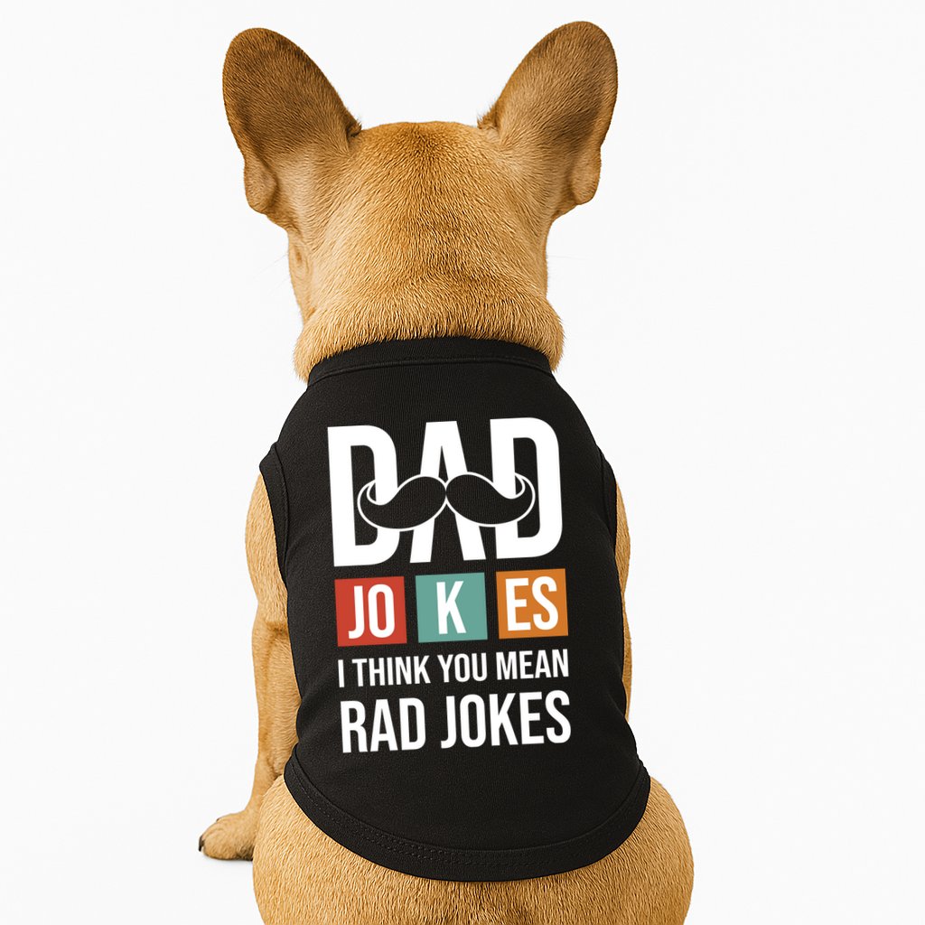 Dad Jokes Funny Father T Doggie Tank