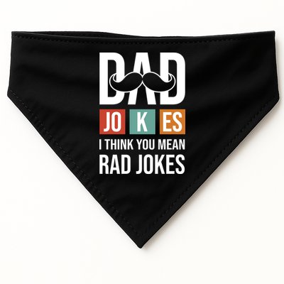 Dad Jokes Funny Father T USA-Made Doggie Bandana