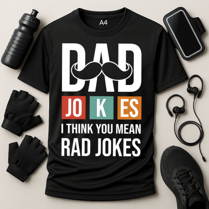 Dad Jokes Funny Father T Performance Shirt