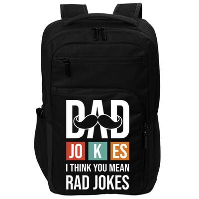 Dad Jokes Funny Father T Impact Tech Backpack