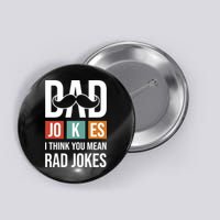 Dad Jokes Funny Father T Button