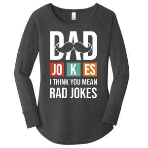 Dad Jokes Funny Father T Women's Perfect Tri Tunic Long Sleeve Shirt