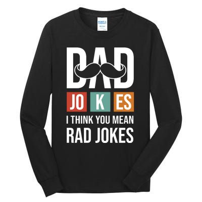 Dad Jokes Funny Father T Tall Long Sleeve T-Shirt