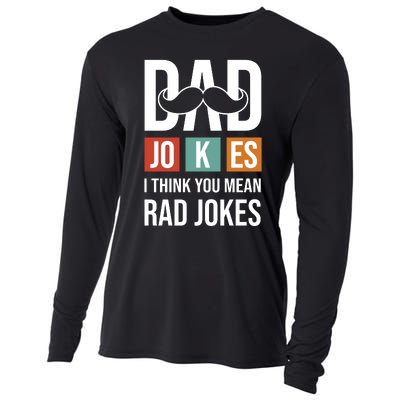 Dad Jokes Funny Father T Cooling Performance Long Sleeve Crew