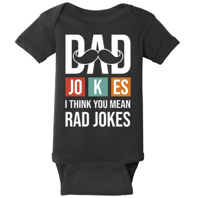 Dad Jokes Funny Father T Baby Bodysuit