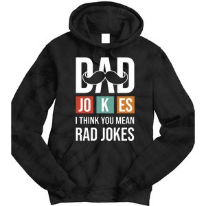 Dad Jokes Funny Father T Tie Dye Hoodie