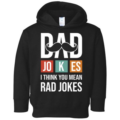 Dad Jokes Funny Father T Toddler Hoodie