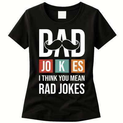 Dad Jokes Funny Father T Womens T-Shirt