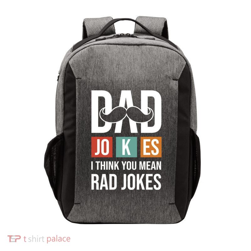 Dad Jokes Funny Father T Vector Backpack