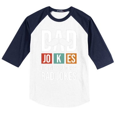 Dad Jokes Funny Father T Baseball Sleeve Shirt