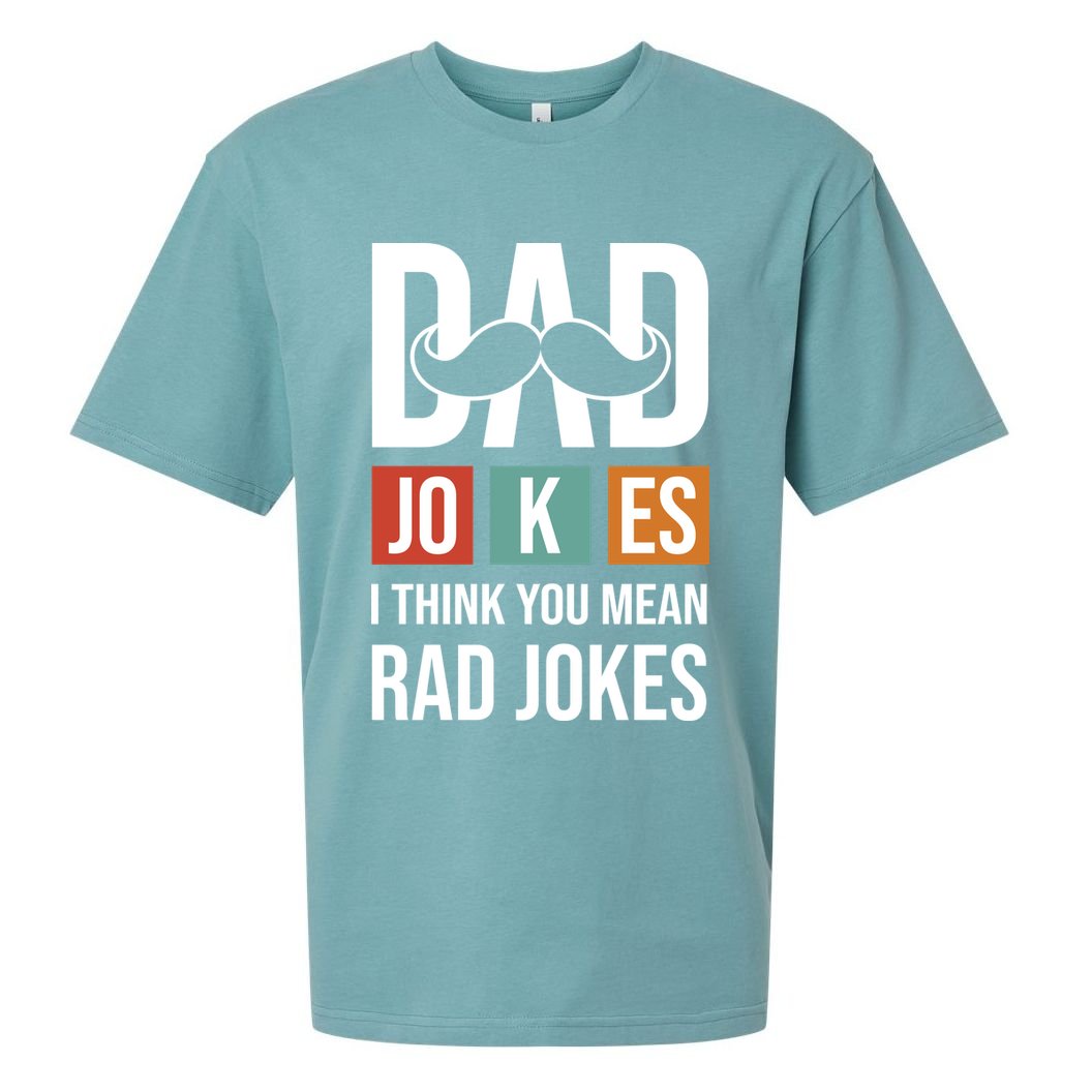 Dad Jokes Funny Father T Sueded Cloud Jersey T-Shirt