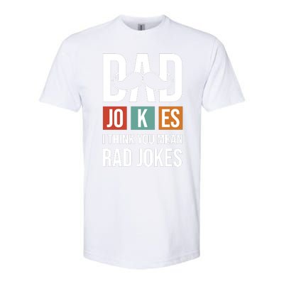 Dad Jokes Funny Father T Softstyle® CVC T-Shirt