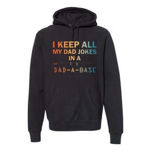 Dad Jokes For Dad Database Premium Hoodie