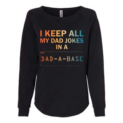 Dad Jokes For Dad Database Womens California Wash Sweatshirt