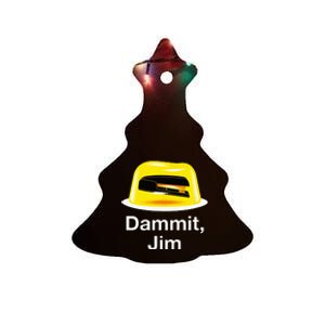 Dammit Jim! Funny Office Sayings Awesome Office Gift Ceramic Tree Ornament