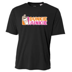 Dunkie Junkie Gift Funny Coffee Lover Gift Gift Cooling Performance Crew T-Shirt