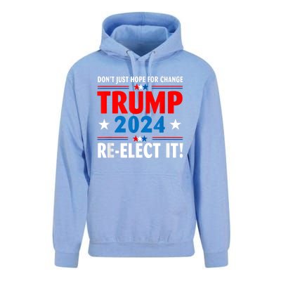 Don’t Just Hope For Change ReElect It Trump President 2024 Unisex Surf Hoodie