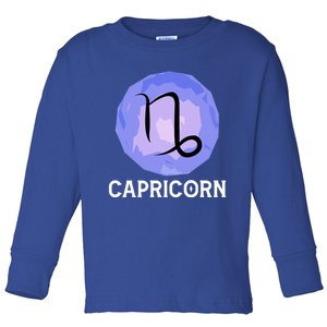 December January Horoscope Capricorn Star Zodiac Sign Gift Toddler Long Sleeve Shirt