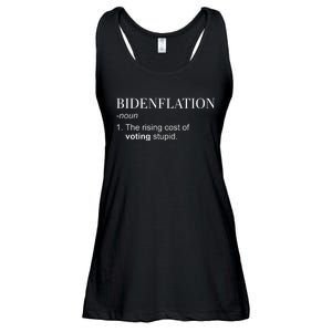 Bidenflation The Rising Cost Of Voting Stupid Biden Flation Ladies Essential Flowy Tank