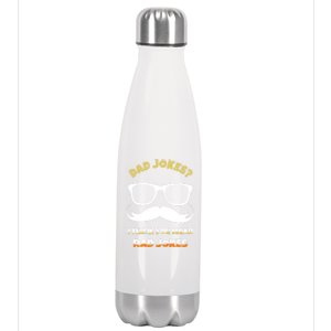 Dad Jokes I Think You Mean Rad Jokes Sarcastic Daddy Father Great Gift Stainless Steel Insulated Water Bottle