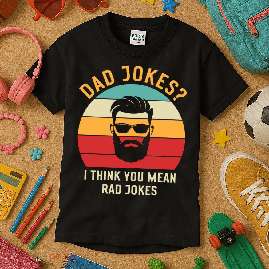 Dad Jokes I Think You Mean Rad Jokes Funny Dads Kids T-Shirt