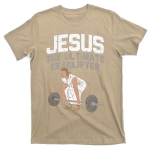 Deadlift Jesus I Christian Weightlifting Funny Workout Gym Gift T-Shirt