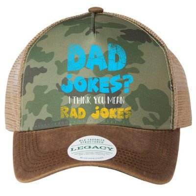 Dad Jokes I Think You Mean Rad Jokes Funny Cringe Dad Joke Meaningful Gift Legacy Tie Dye Trucker Hat